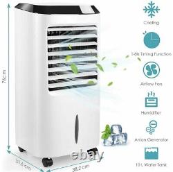10L Silent Portable Mobile Air Conditioner 3 In 1 Cooler & Purifier And Humidifi