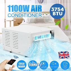1100W 3754BTU Window Air Conditioner Cooler Heater Time Wall Refrigerated+Hose