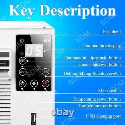 1100W Portable Air Conditioner Cold/Heat 3754BTU Home Cooler Fan WithExhaust Pipe