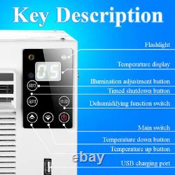 1100W Window Wall Box Air Conditioner Refrigerated Cooling Heating Remote Timer
