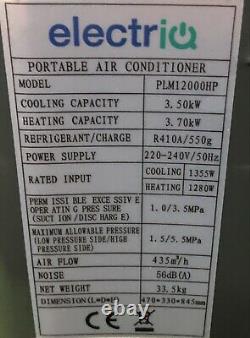 12000 BTU electriQ Super Efficient Air Conditioner Dehumidifier and Heat Pump