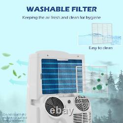 14,000 BTU Mobile Air Conditioner for 40m², with 24H Timer, Dehumidify, Wheels