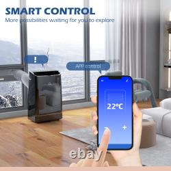 14,000 BTU Smart Air Conditioner with WiFi Control, Window Kit, Wheels