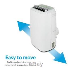 18000 BTU Portable Air Conditioner Mobile with Heat Pump for Large Room