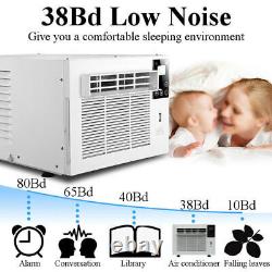 3754BTU 1100W Wall Air Conditioner Heater Timer Wall Refrigerated&Pipe Winter