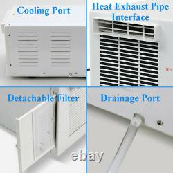 3754BTU 1100W Wall Mini Air Conditioner Cool/Heat Timer Wall Refrigerated&Pipe