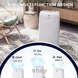 3 In 1 Mobile Air Conditioner Portable Air Cooler 24H Timer Remote Control 28 m²