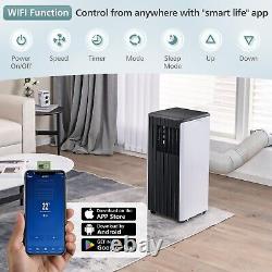 3 in 1 9000 BTU Portable Air Conditioner with APP Control Black