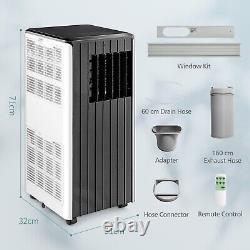 4-in-1 9000BTU Portable Air Conditioner Air Cooler Fan Dehumidifier AC Unit