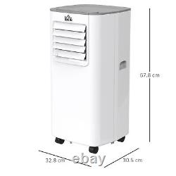 5000BTU Portable Air Conditioner 4 Modes LED Display 24 Timer Home Office White