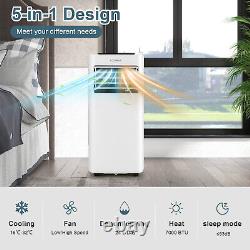 5-in-1 9000 BTU Portable Air Conditioner Cooling Heating Fan Dehumidifier WIFI