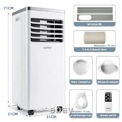 7000BTU Air Conditioner 3-in-1 Air Cooling Fan Dehumidifier with Remote Control