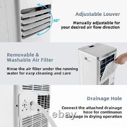 7000BTU Portable Air Conditioner 3-in-1 AC Unit with 2 Fan Speeds Remote Control