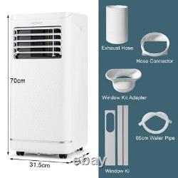 7000/9000 BTU 3-in-1 Portable Air Conditioner with Remote Control and 24H Timer