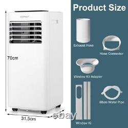 7000 BTU 4-in-1 Portable Air Conditioner with Remote and App Control