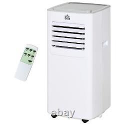 7000 BTU Mobile Air Conditioner Portable AC Unit with RC, for Bedroom, White