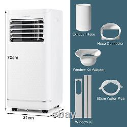 7,000 BTU Air Cooler 4-in-1 Portable Air Conditioner with Fan Dehumidifier Mode