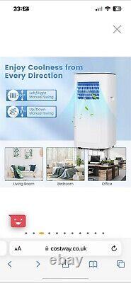 8000BTU Portable Air Conditioner 3-in-1 Air Cooler Fan Dehumidifier LED display