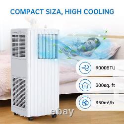 9000BTU Portable Air Conditioner 3 In1 Dehumidifier Cooler Fan 35L/Day with Remote
