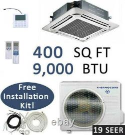 9000 BTU Ductless Mini Split Air Conditioner Heat Pump, ceiling cassette / WIFI