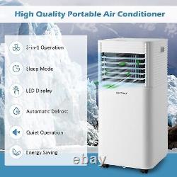 9000 BTU Portable Air Conditioner 3-in-1 Air Cooler with Fan & Dehumidifier Mode