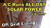 Air Conditioner Runs All Day Off Solar Panel Solar Energy Projects For Diy
