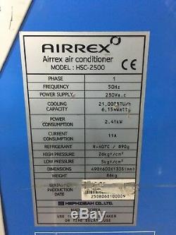 Airrex HSC-2500 Heavy Duty Portable Air Conditioner/Conditioning Unit 21K BTU