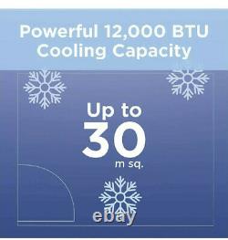 BLACK+DECKER 12000 BTU 3-in-1 Air Conditioner Dehumidifier Cooling Fan White