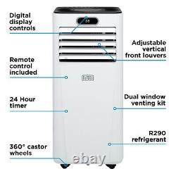 BLACK+DECKER, BXAC40023GB, 5000 BTU Portable 3-in-1 Smart Air Conditioner, White