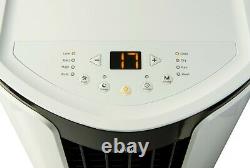 BLU12 12,000 BTU Portable Air Conditioning Unit with Window Kit Black + White