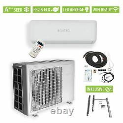 BONTTO K12 Wall Mount Air Conditioning Unit 3.5kW 12000BTU Split System for 45m²