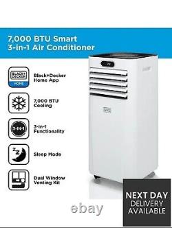 Black+Decker BXAC40024GB 7000 BTU Portable 3-in-1 Smart Air Conditioner