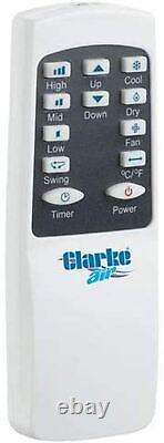 Clarke AC7050 Air Conditioner Unit Dehumidifier with Remote Control 7000BTU