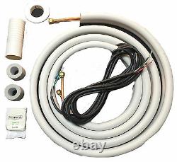 Ductless Mini Split Air Conditioner Inverter Heat Pump 17-19 SEER with install kit