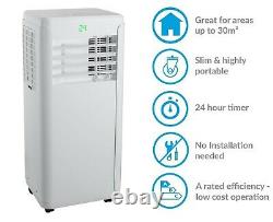 ElectriQ 12000 BTU portable air conditioner, fan, dehumidifier