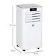 Homcom 10000 Btu Mobile Air Conditioner Indoor Portable Ac Unitrc White Warranty