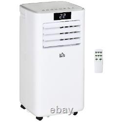 HOMCOM 10000 BTU Mobile Air Conditioner Indoor Portable AC Unit with RC, White