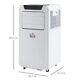 Homcom 10000 Btu Mobile Portable Air Conditioner Room Ac Unit With Rc, White