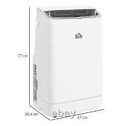 HOMCOM 14,000 BTU Mobile Air Conditioner with WiFi Smart App, 35m², White