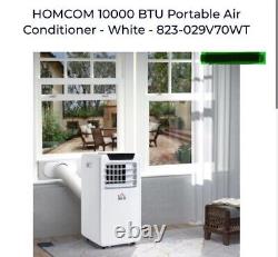 HOMCOM 4-in-1 10000 BTU Mobile Air Conditioner For Room Up To 15 square meters
