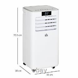 HOMCOM 7000 BTU Mobile Air Conditioner Indoor Portable AC Unit with RC, White