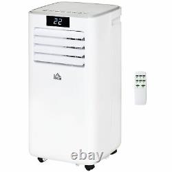 HOMCOM 7000 BTU Mobile Air Conditioner Indoor Portable AC Unit with RC, White