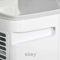 HOMCOM 7000 BTU Portable Air Conditioner with Remote, 4 Modes, White, 10-15m²