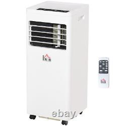 HOMCOM Mobile Air Conditioner White With Remote Control Cooling 650W