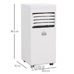 HOMCOM Mobile Air Conditioner White With Remote Control Cooling Ventilating 650W