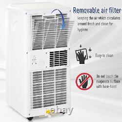 HOMCOM Mobile Air Conditioner With RC Cooling Sleeping Mode Portable White 1003W