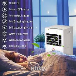 HOMCOM Mobile Air Conditioner With RC Cooling Sleeping Mode Portable White 1080W