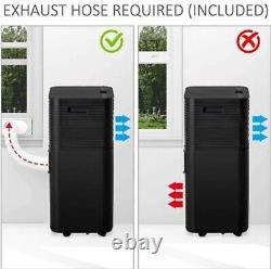 Homcom 5000 BTU Portable Mobile Air Conditioner Black