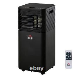 Homcom 8000 BTU 4-In-1 Portable Air Conditioner Cooling Dehumidifying Black