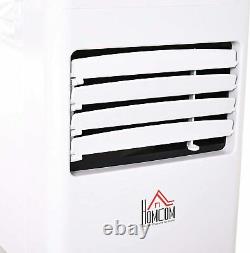 Homcom Mobile Air Conditioner Cooling Dehumidifying Fan Remote 7000BTU WHITE
